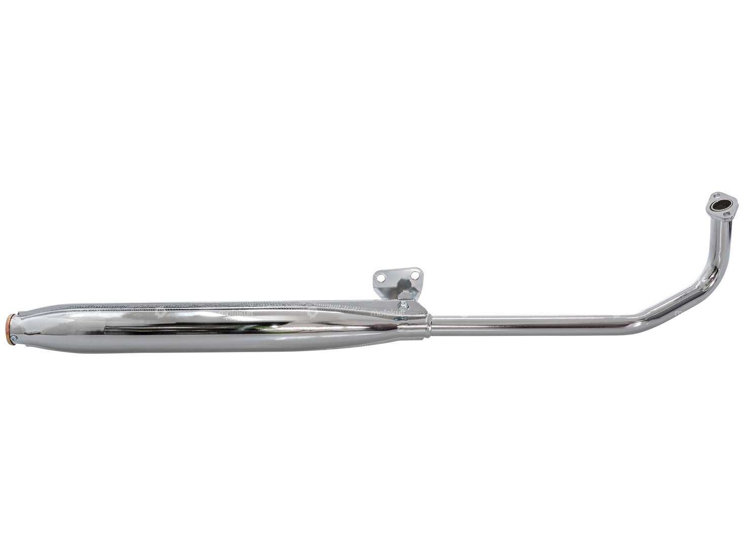 Auspuff 25 mm schräger Auslass Chrom | Tomos Carousel Image 1