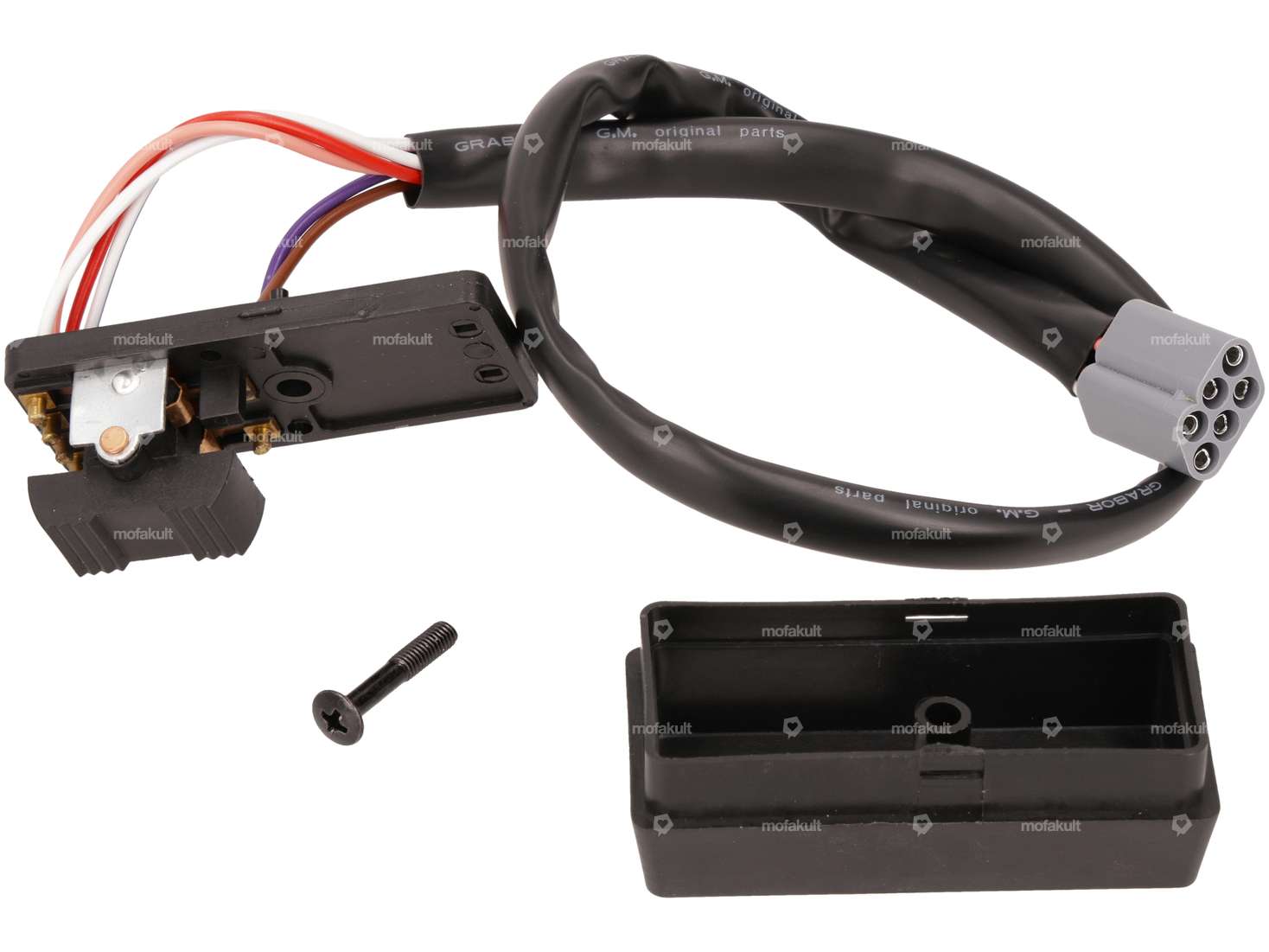 Grabor Blinkerschalter 6 Kabel, Multistecker | Vespa PX Lusso, PX MY, T5, PK S, PK XL Carousel Image 3