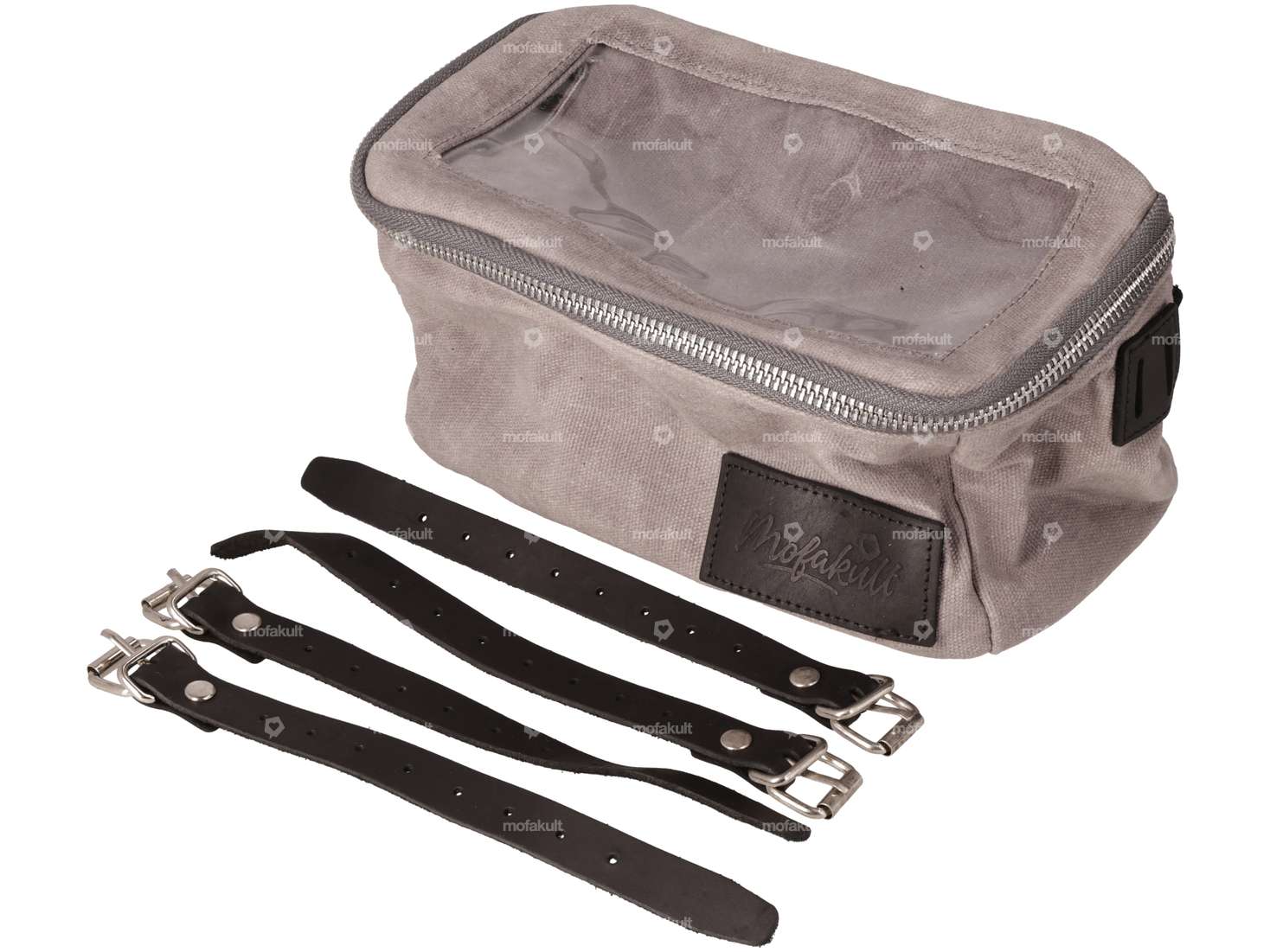 mk-Merch Lenkertasche «Vintage» grau Carousel Image 1