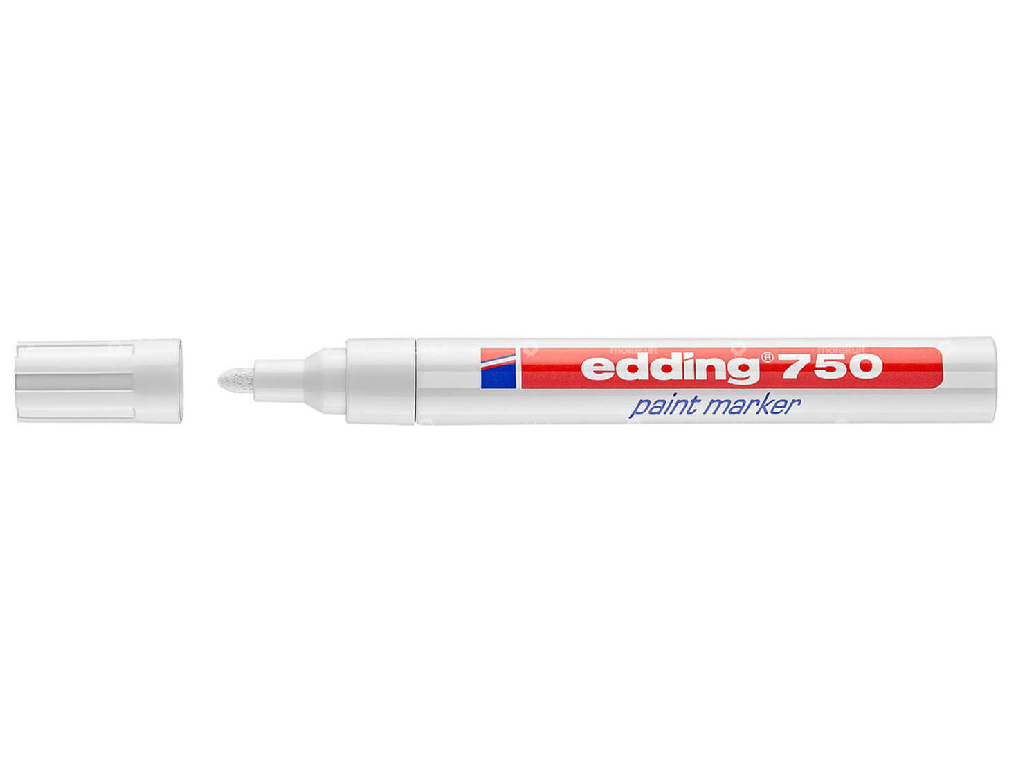 edding 750 Lackmarker 2 - 4 mm weiss Carousel Image 1