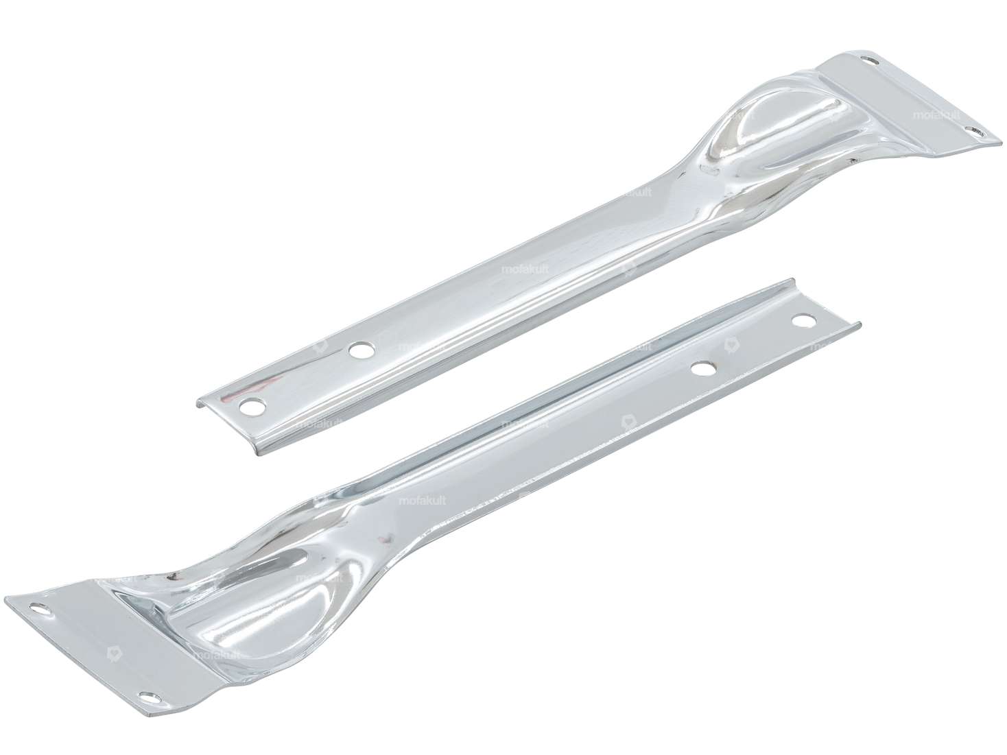 swiing® revival 17" front fender set angular silver / chrome | Puch Maxi S, N Carousel Image 3