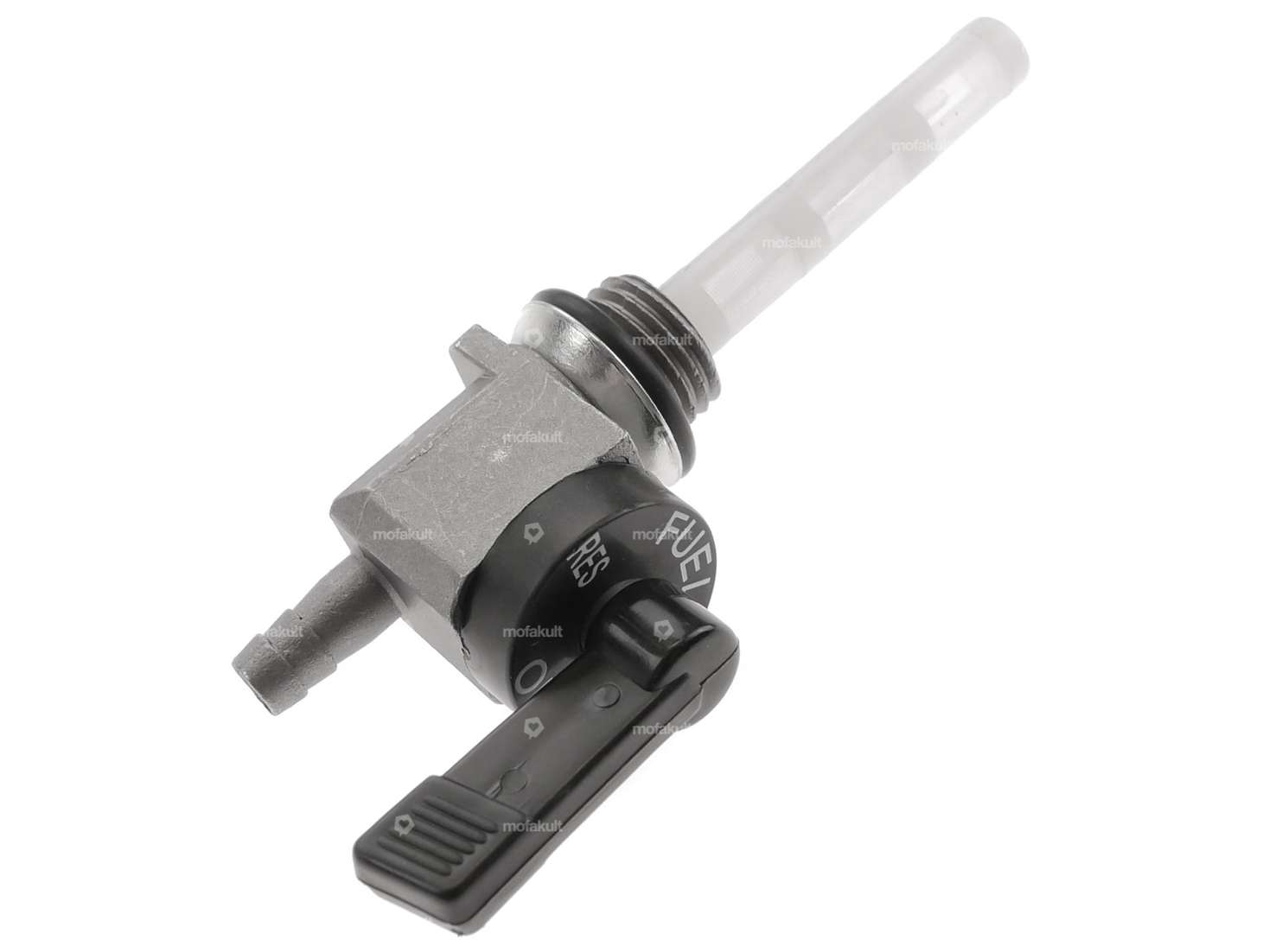 OMG fuel tap vertical M14x1.5 labeled (for screwing in) pointing downwards Carousel Image 2