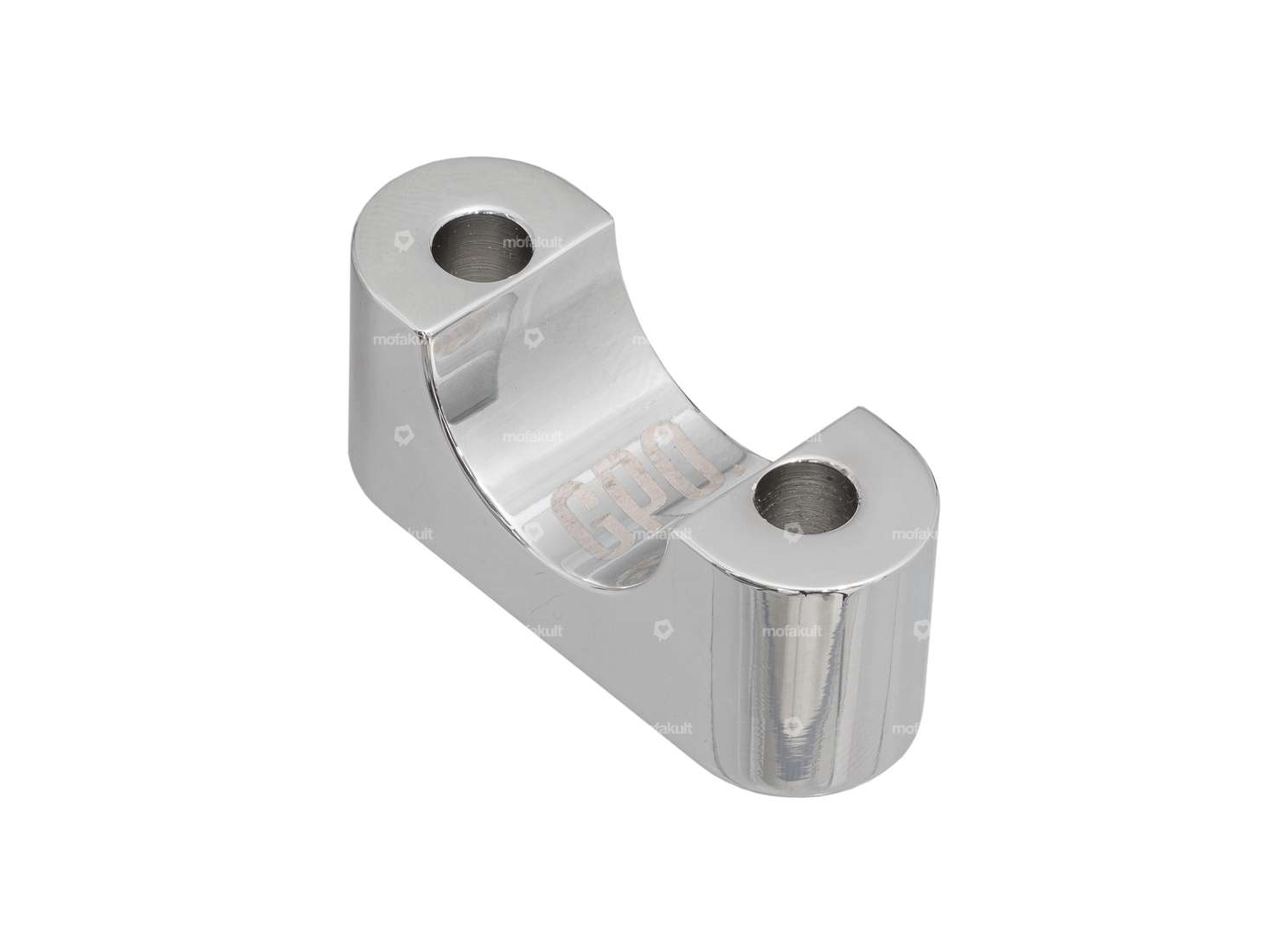 GPO Klemmbrücke EBR Guss-Gabelplatte Alu Chrom Carousel Image 2