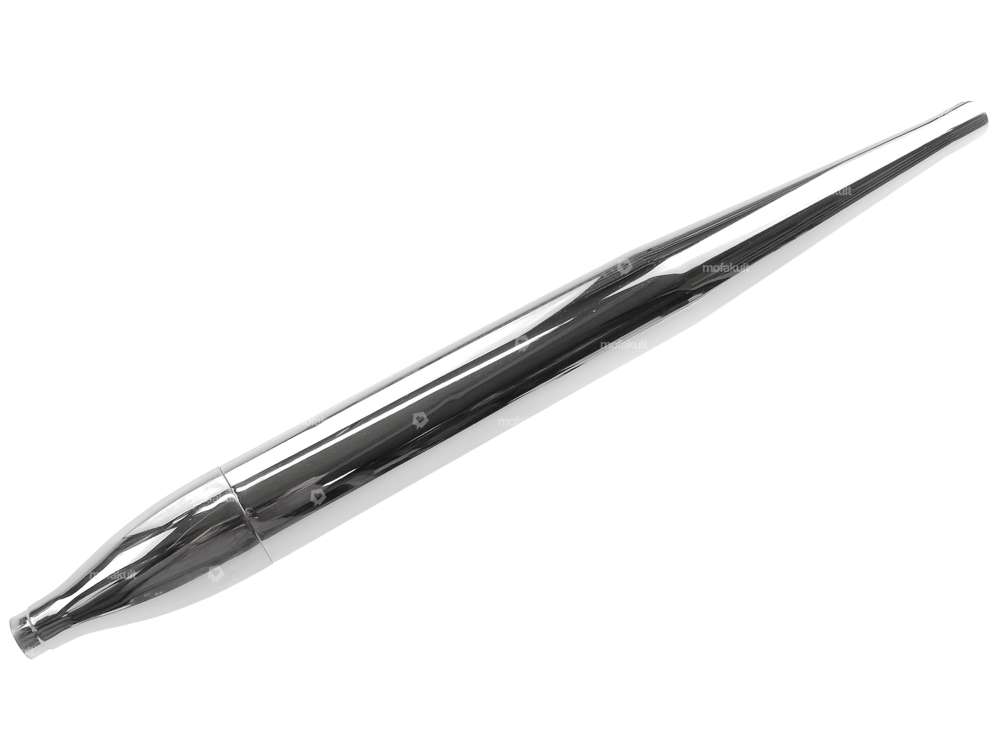 Flötenauspuff Ø 26 / 60 mm Chrom Carousel Image 1