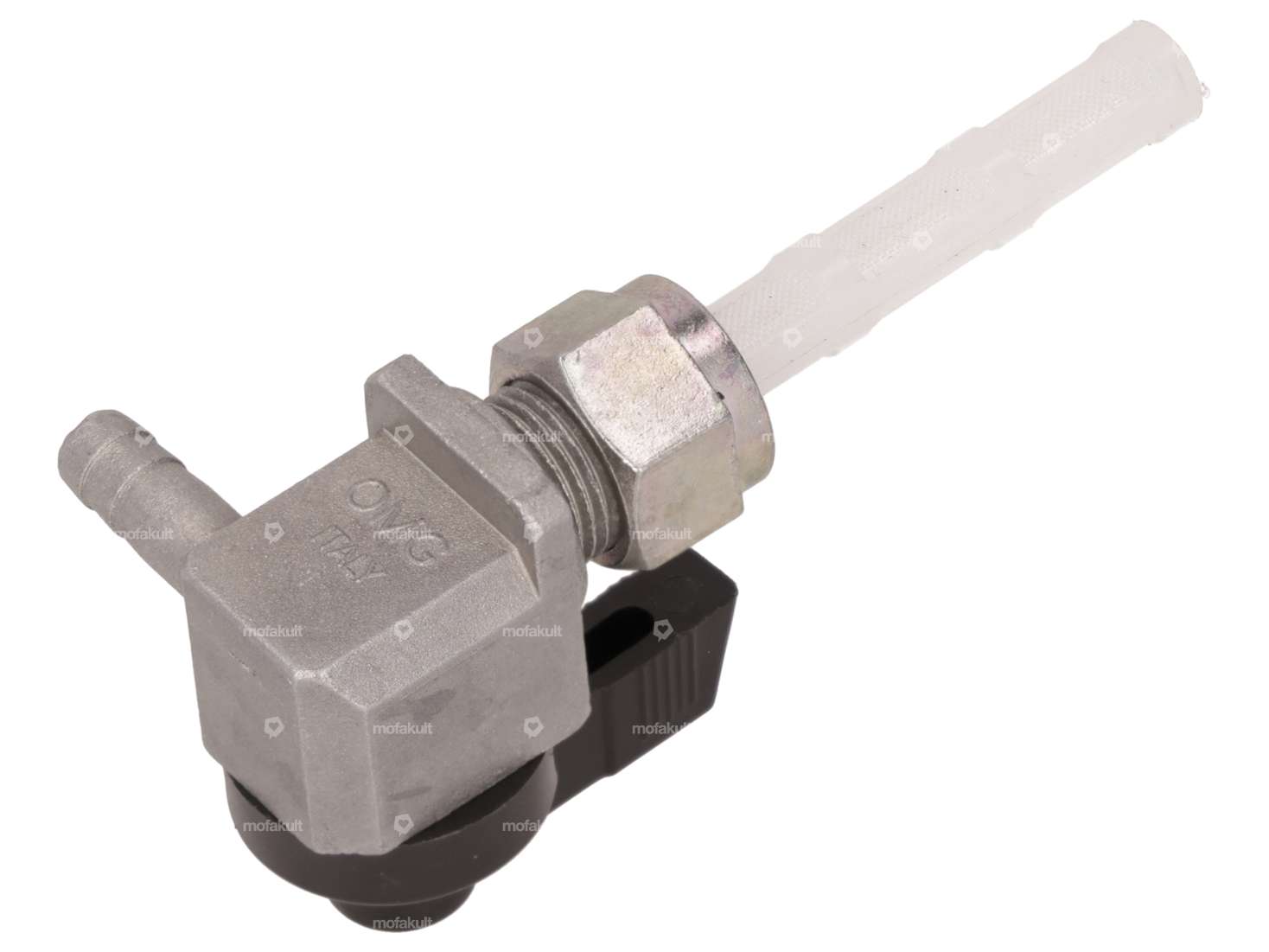 OMG Benzinhahn senkrecht M12x1 (mit Überwurfmutter) rechts abgehend Carousel Image 3