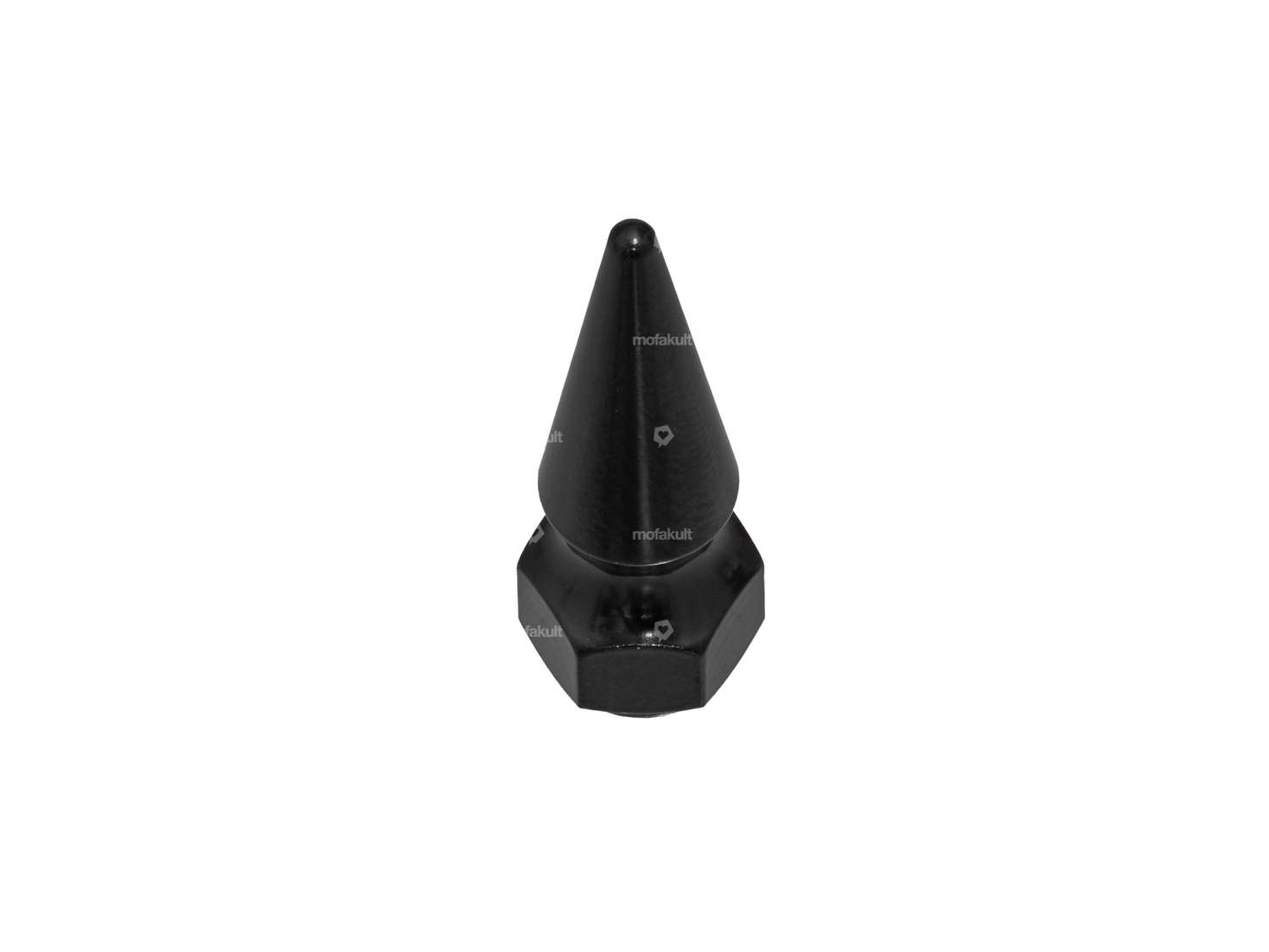 66HEROES pointed nut "Spike" M5 Inox black Carousel Image 1