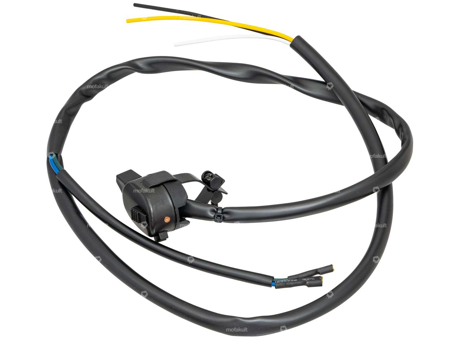 GPO Lichtschalter mit Kabelbaum schwarz Carousel Image 1