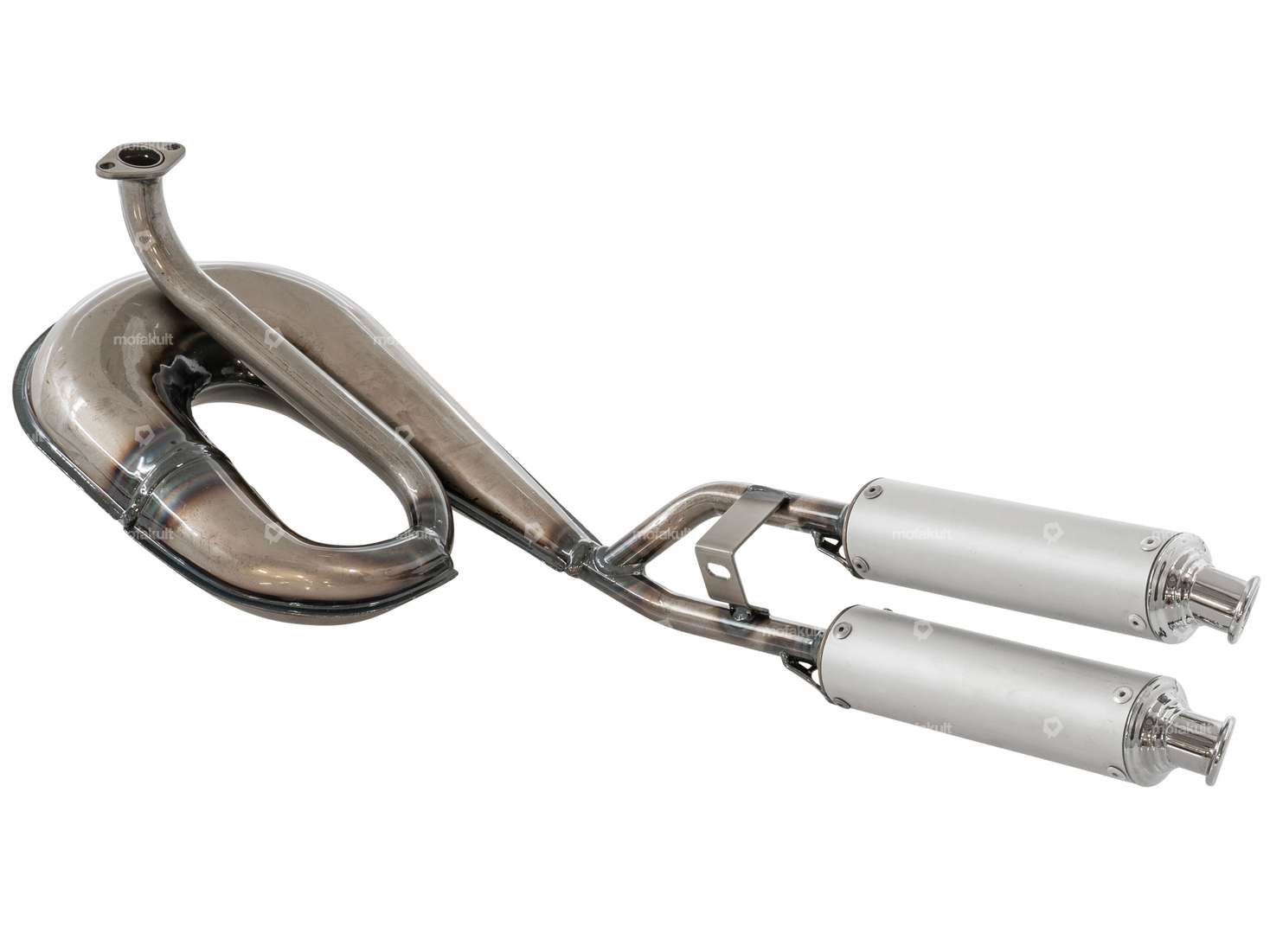 TECNO Circuit Doppel-Schalldämpfer Auspuff | Tomos A3, A35 Carousel Image 2