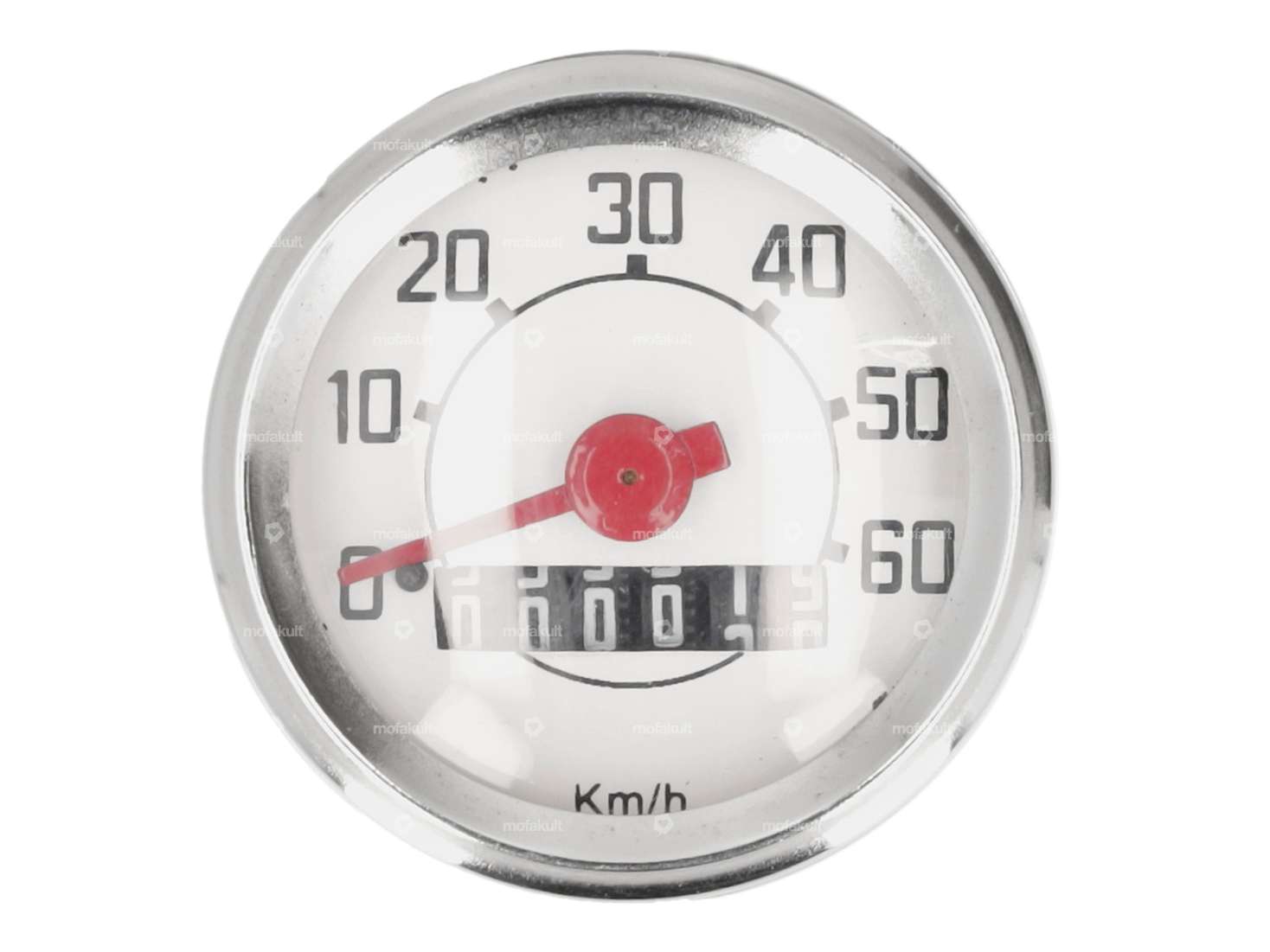 Tacho 60 km/h Ø 48 mm Veglia-Nachbau | Piaggio Ciao, SI, Bravo, Boxer Carousel Image 2