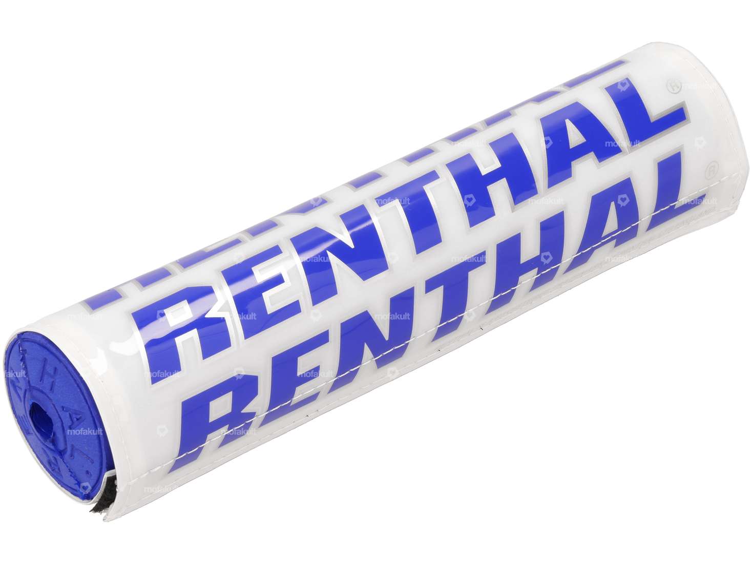 RENTHAL Lenkerschutz weiss / blau / silber 25 cm Carousel Image 1