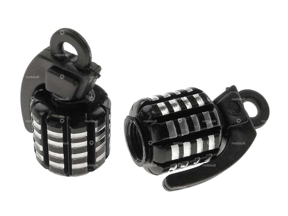 Ventilkappen Handgranate schwarz Carousel Image 1