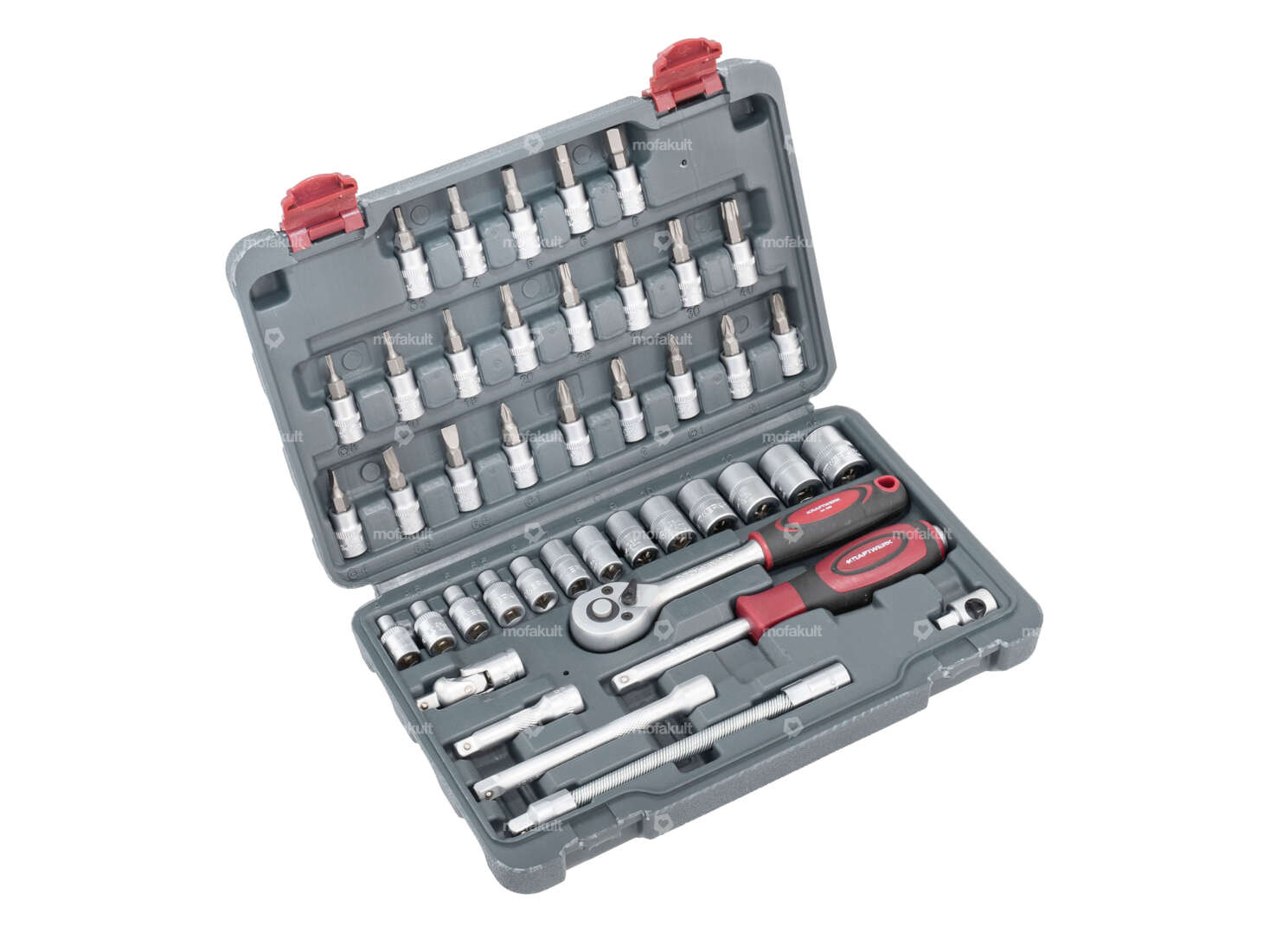 Kraftwerk 1/4" socket set 42 pcs. Carousel Image 1