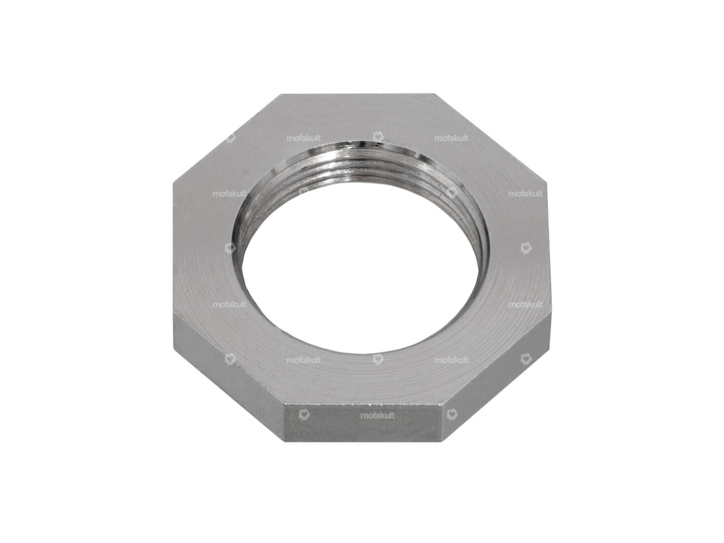 Nut M18x1 LH chrome Carousel Image 1