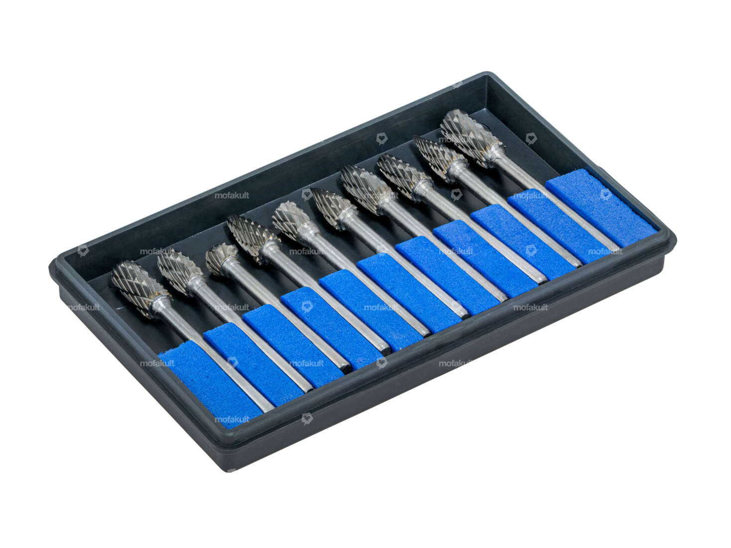 Fräser-Set Wolframcarbid 10-tlg. (Aufnahme 3 mm) Carousel Image 1