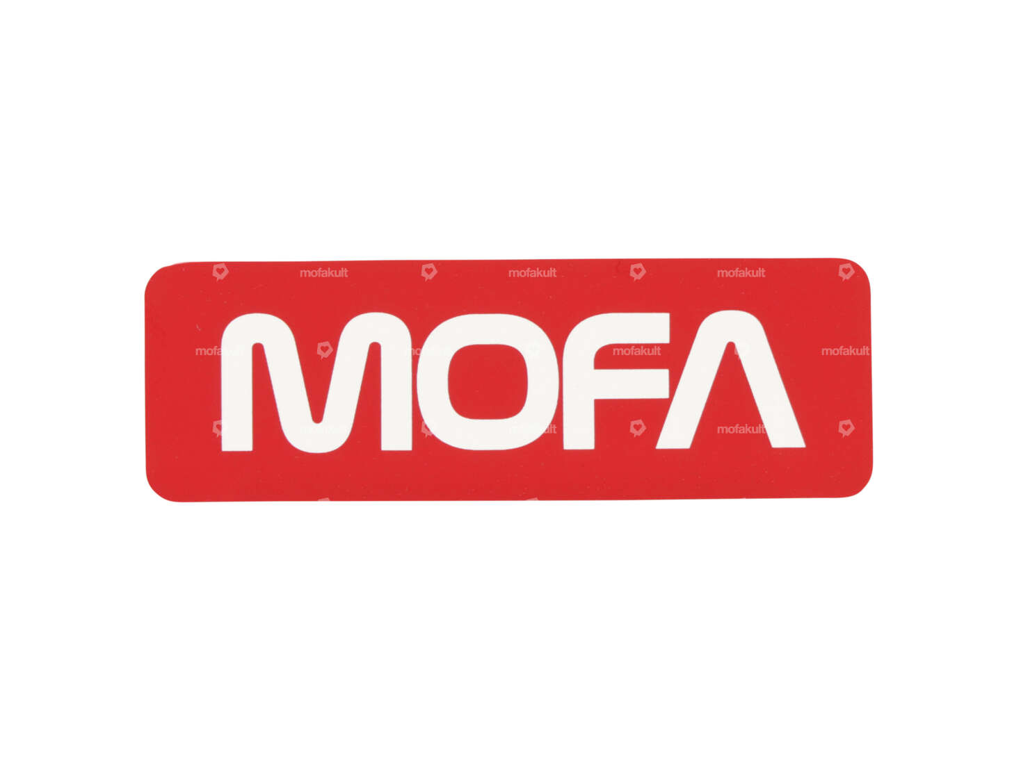 mk-Merch Aufkleber «MOFA» 60 x 20 mm rot Carousel Image 1