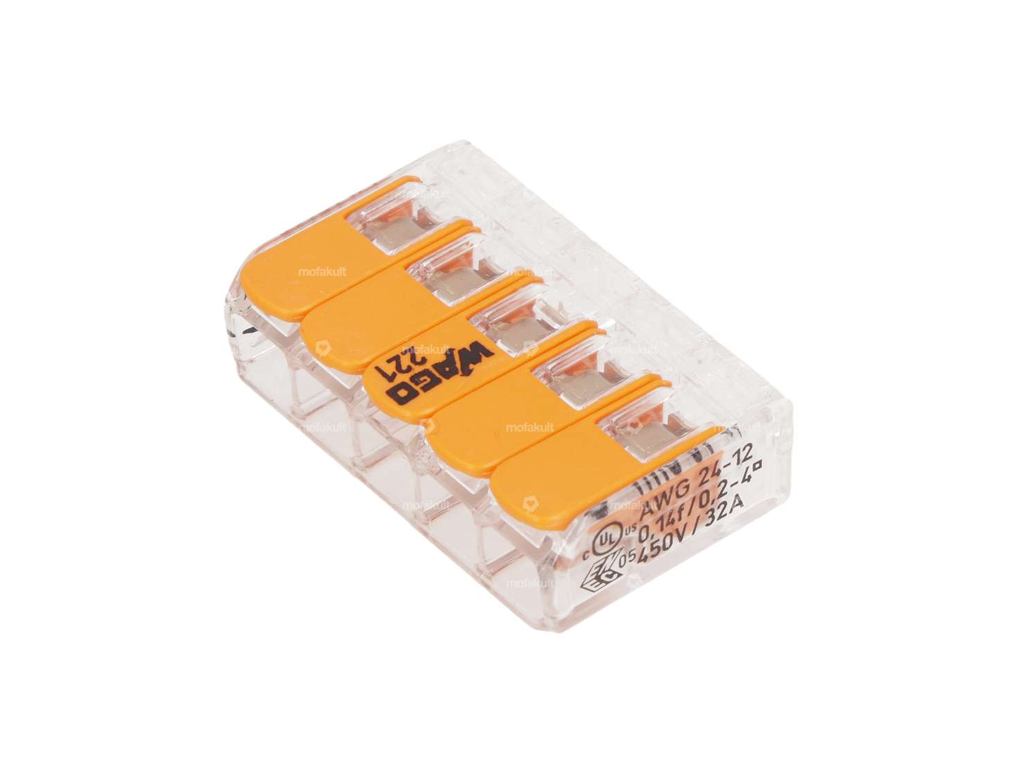 WAGO Parallel-Verbinder 5 Leiter 4 mm mit Hebel Carousel Image 1