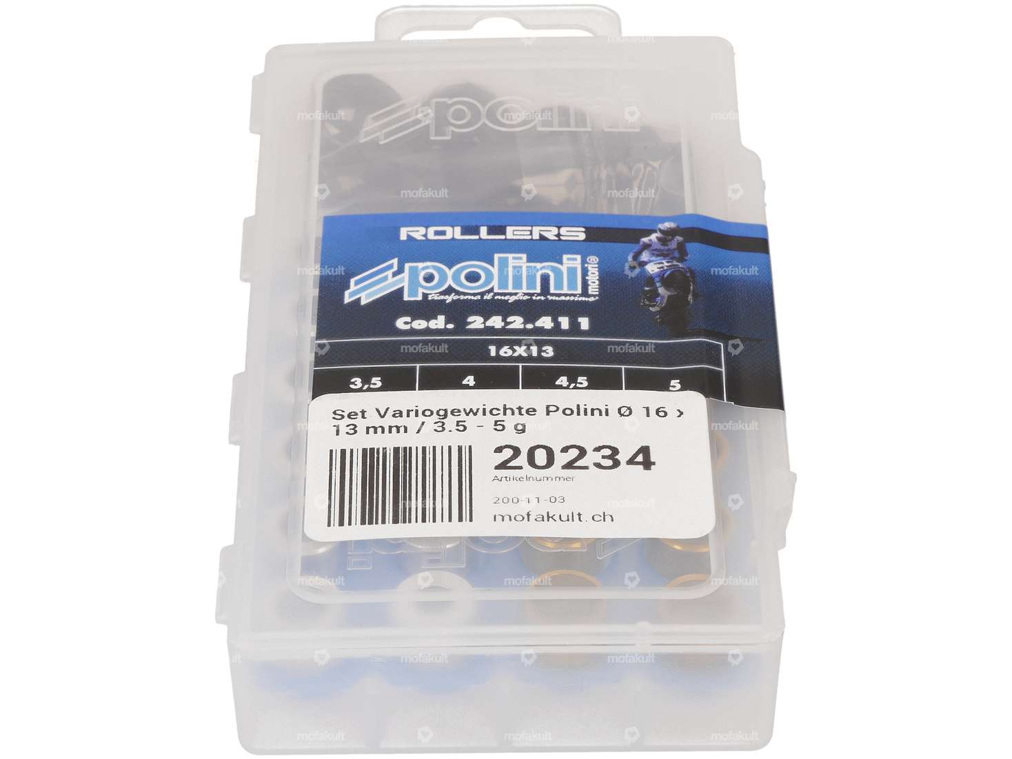 Polini 3.5 - 5 g Variogewichte-Set Ø 16 x 13 mm Carousel Image 2