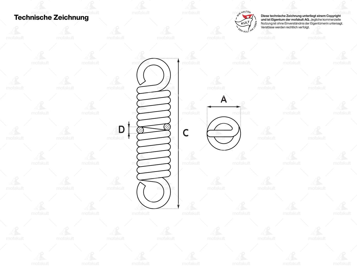 Feder Ø 3/15 x 94.3 mm Carousel Image 2