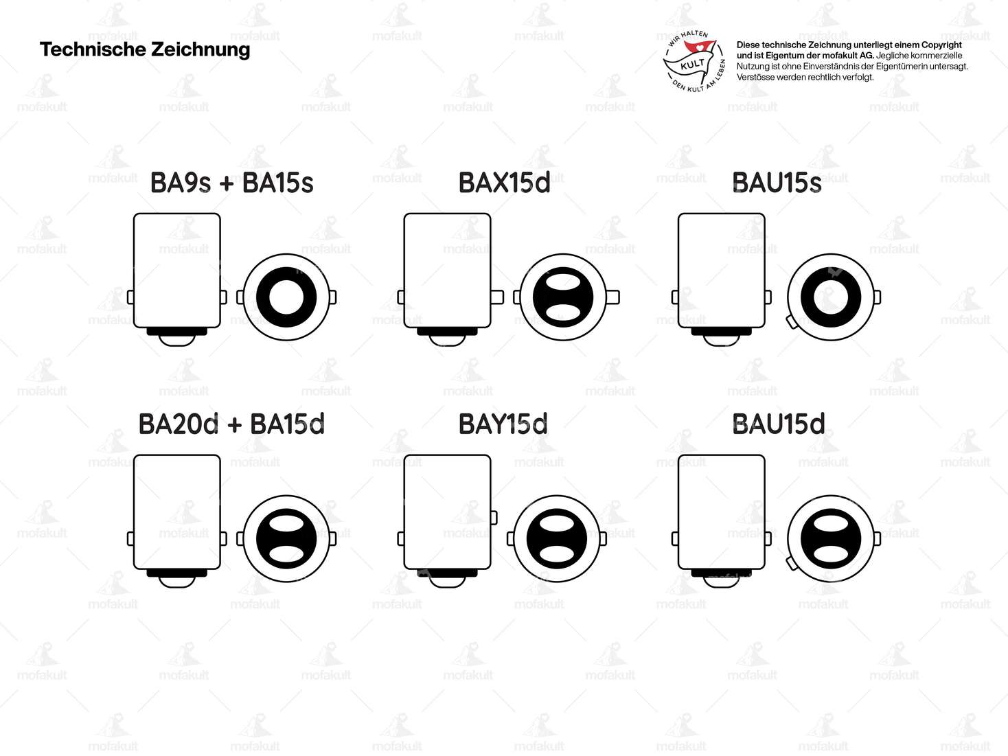 swiing® revival Birne 12V - 21W (BA15s) 1-faden Carousel Image 2