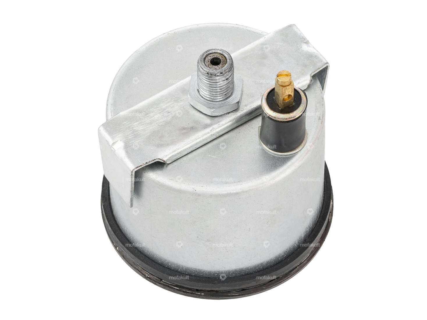 Tacho 100 km/h Ø 60 mm mit Beleuchtung schwarz Carousel Image 3