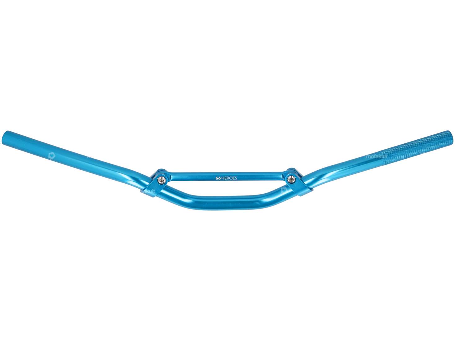 66HEROES racing handlebar fork plate 7 cm aluminum blue Carousel Image 1