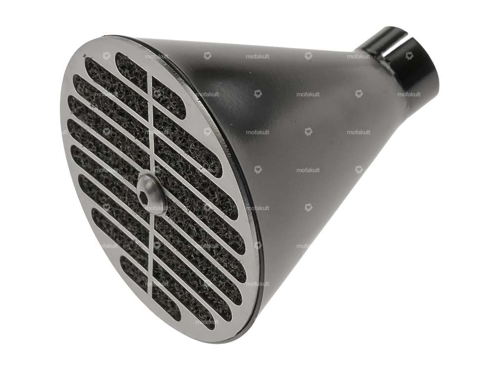 MLM Luftfilter Blech Ø 20 mm Bing Inox schwarz Carousel Image 1