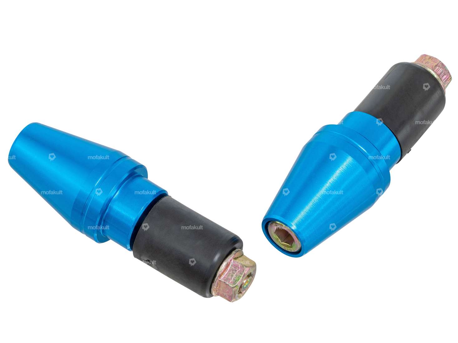 Power1 Vibrationsdämpfer Lenker Alu blau Carousel Image 1