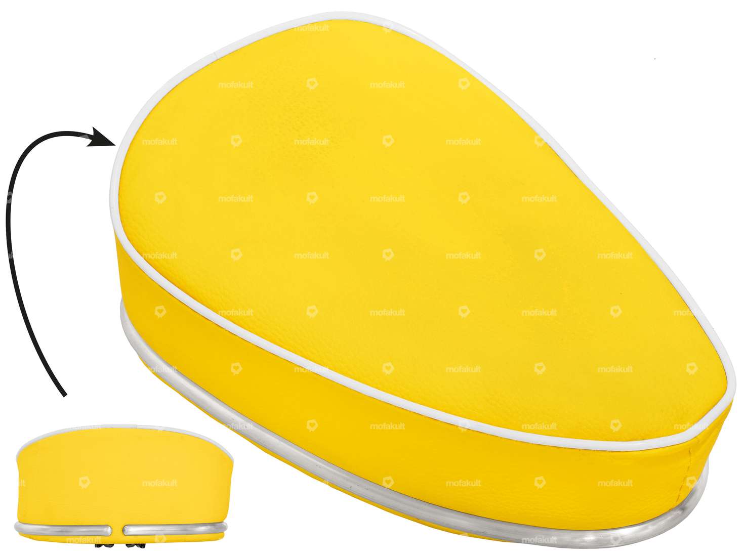 Mofa Sitzbänkli gelb Carousel Image 1