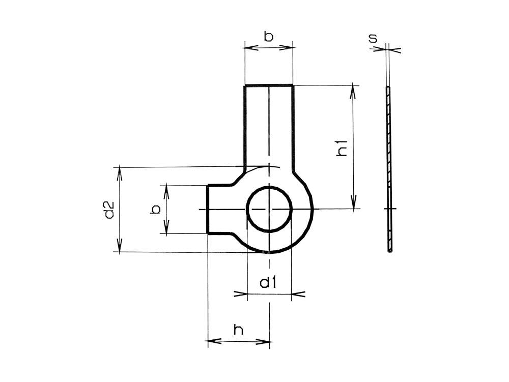M6 lock washer 2 tabs Carousel Image 2