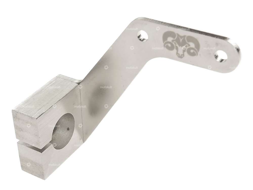 66HEROES License plate holder left side (DE version) Inox Carousel Image 2