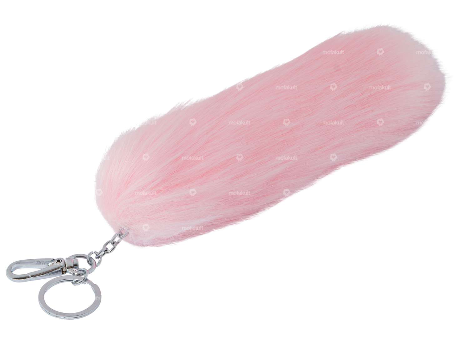 Foxtail pendant pink (faux fur) Carousel Image 1