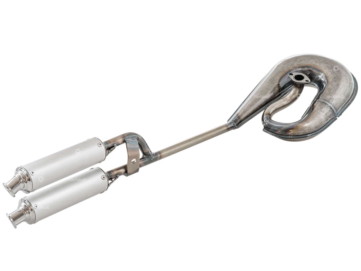 TECNO Circuit Doppel-Schalldämpfer Auspuff | Puch Carousel Image 2