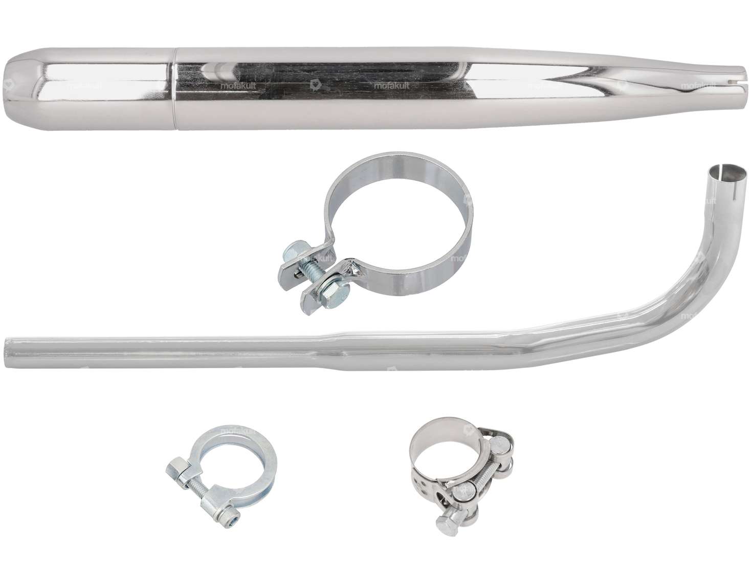 GPO exhaust set cigar Ø 28 / 60 mm chrome | Sachs 503 2AL, 2BL Carousel Image 1