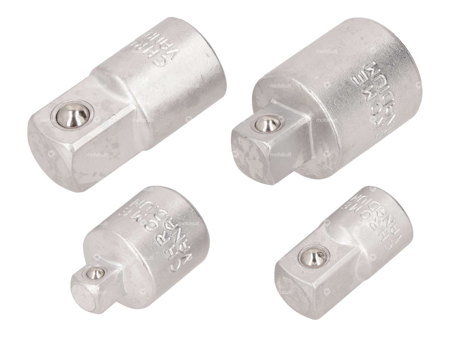 BGS Stecknuss-Adapter Set 1/4" / 3/8" / 1/2" 4-tlg. Carousel Image 1
