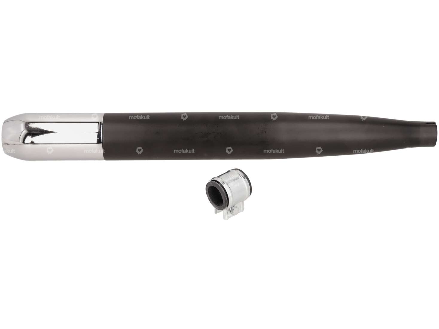 GPO cigar exhaust Ø 28 / 60 mm (black / chrome) | Sachs Carousel Image 1