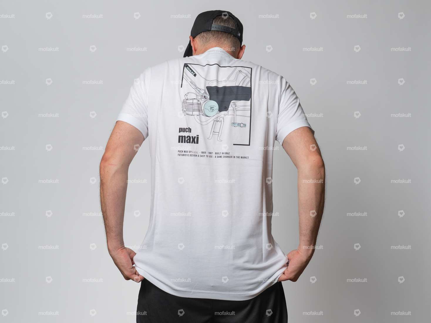 KULTWEAR T-Shirt «Puch» weiss Carousel Image 2