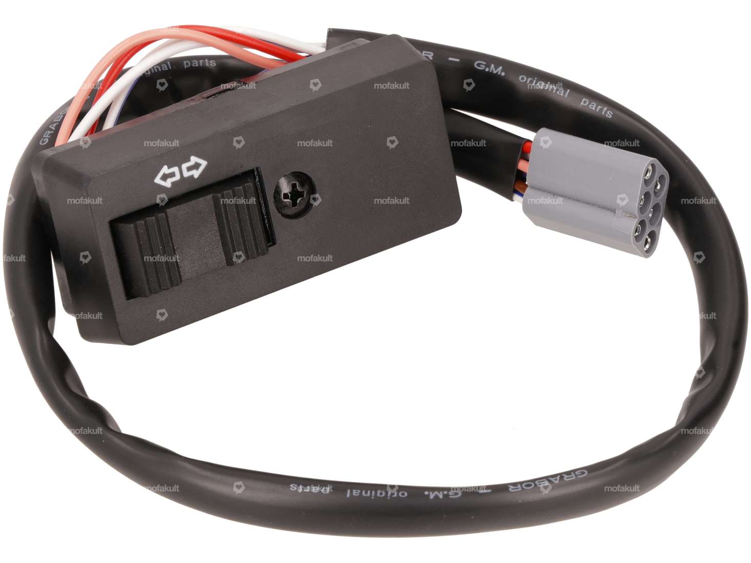 Grabor Blinkerschalter 6 Kabel, Multistecker | Vespa PX Lusso, PX MY, T5, PK S, PK XL Carousel Image 1