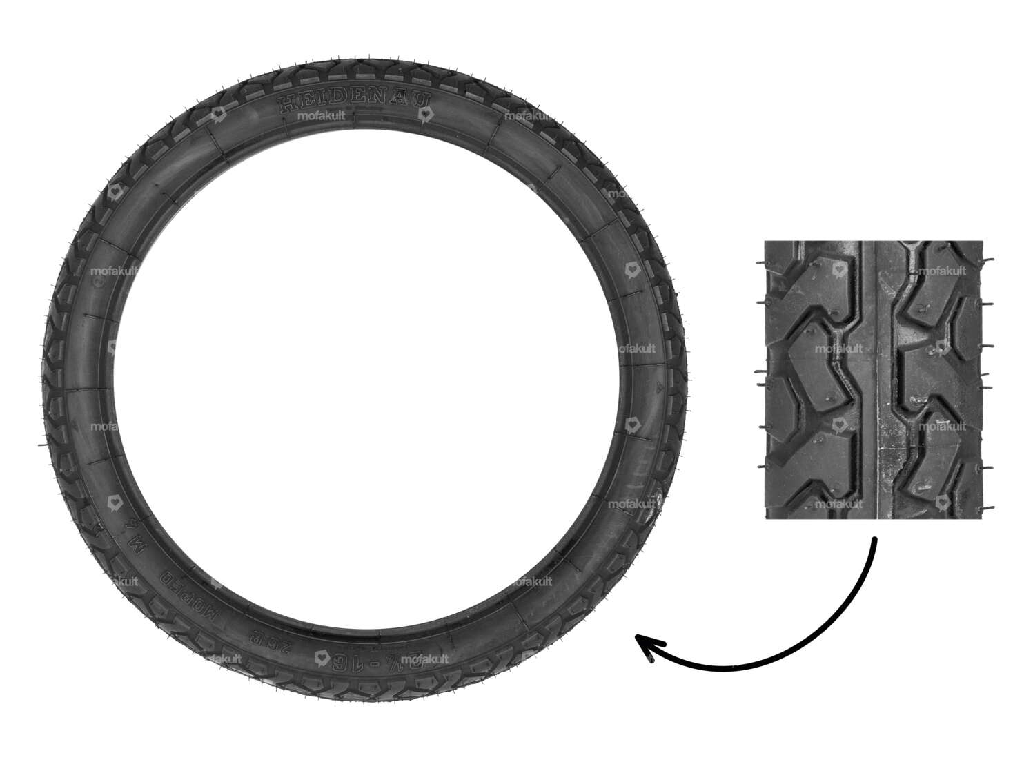 Heidenau 2.25 x 16" tires M4 Allround Carousel Image 1
