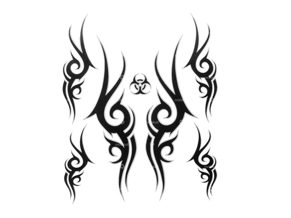 Tribal Kleberbogen schwarz Carousel Image 1