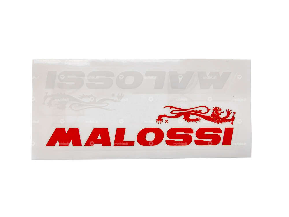 Aufkleber «Malossi» 130 x 30 mm rot / weiss Carousel Image 1