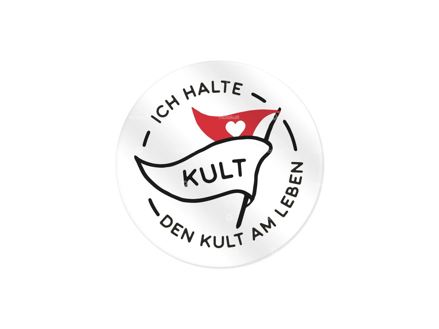 Aufkleber «Ich halte den Kult am Leben» Ø 40 mm Carousel Image 1