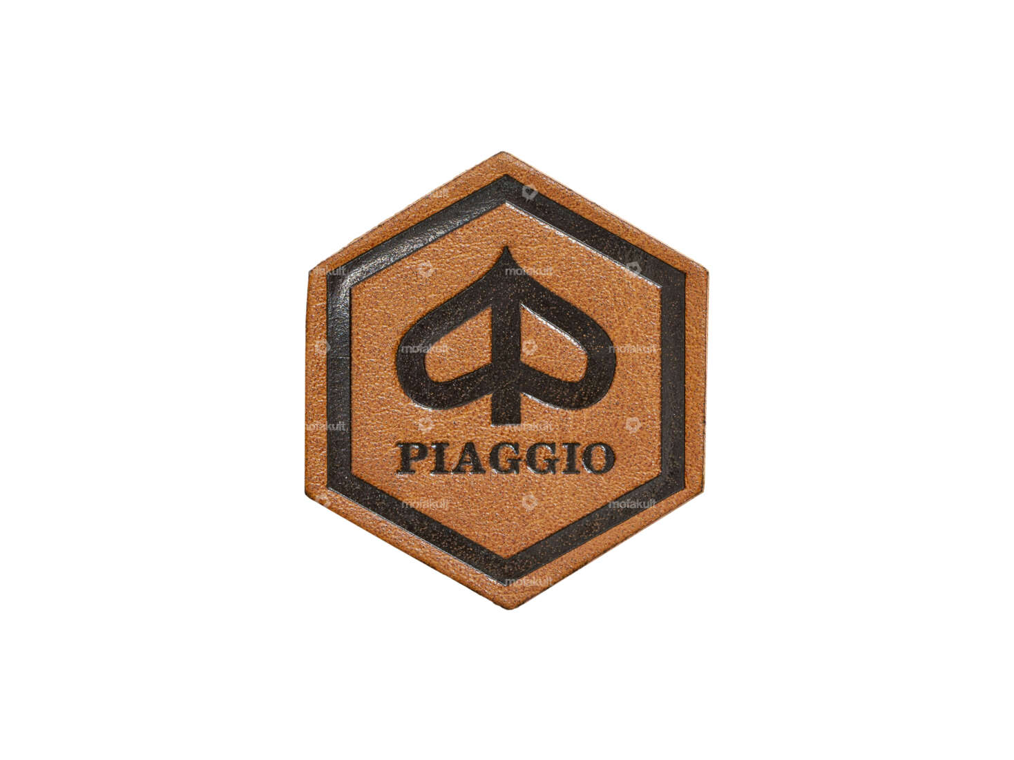mk-Merch patch "Piaggio" Ø 45 mm imitation leather Carousel Image 1