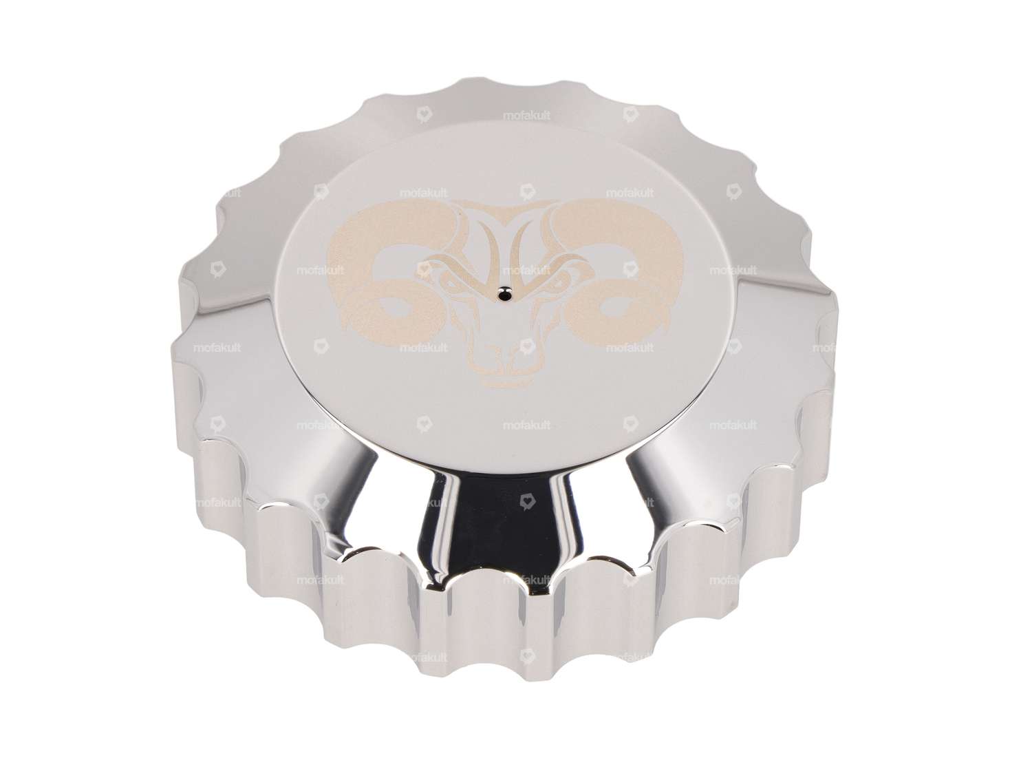 66HEROES Tankdeckel «66HEROES» Bajonett 30 mm Chrom Carousel Image 1