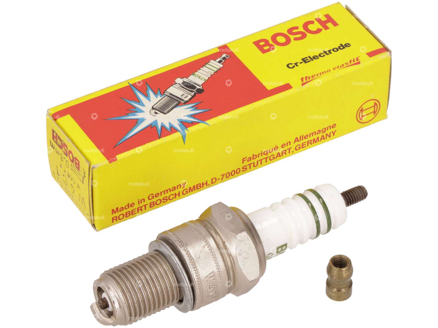 Bosch W4C1 spark plug Cr-electrode long thread NOS Carousel Image 1