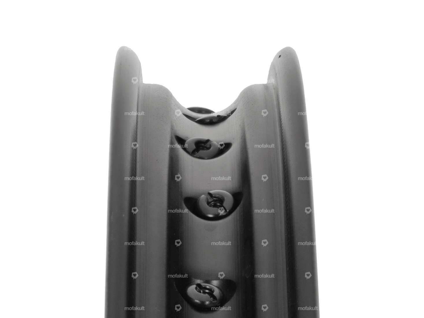 Speichenfelge 17" hinten Alu CNC massiv schwarz Carousel Image 3