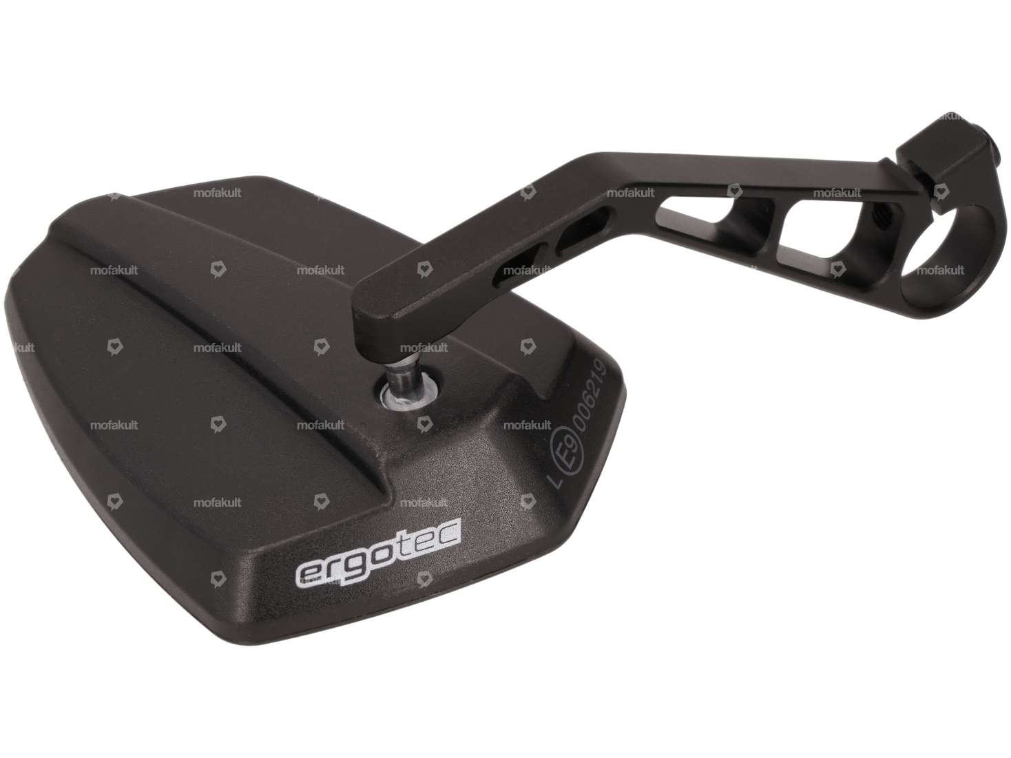 ergotec mirror M-77 angular CNC 12 cm black Carousel Image 3