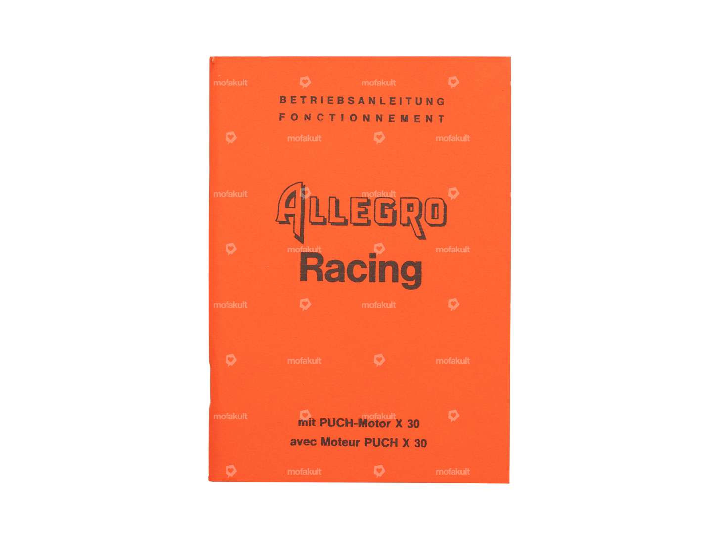 Betriebsanleitung | Allegro Racing (Puch X30 Motor) Carousel Image 1