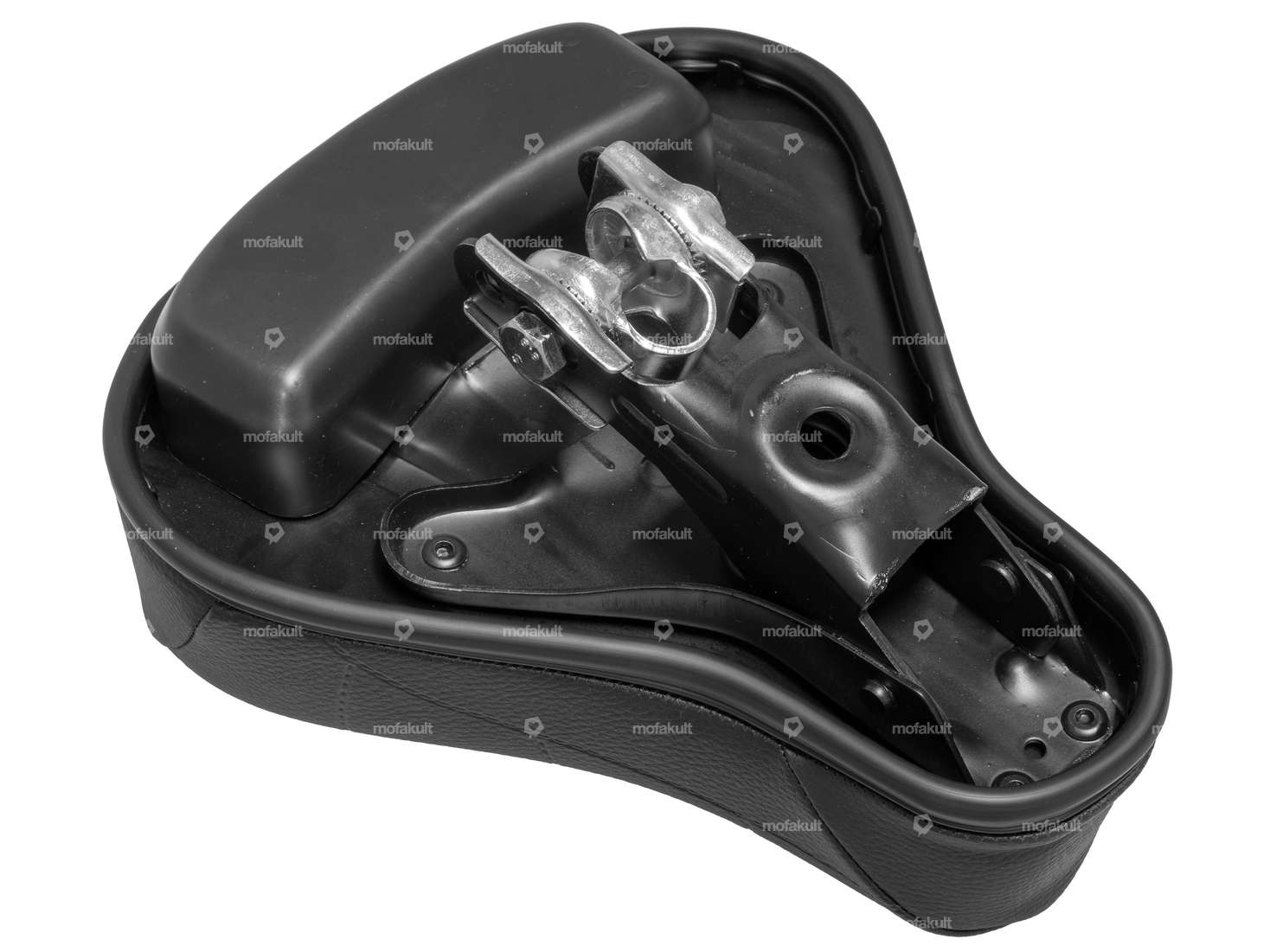 Saddle with low suspension and black toolbox (1A quality) Carousel Image 4