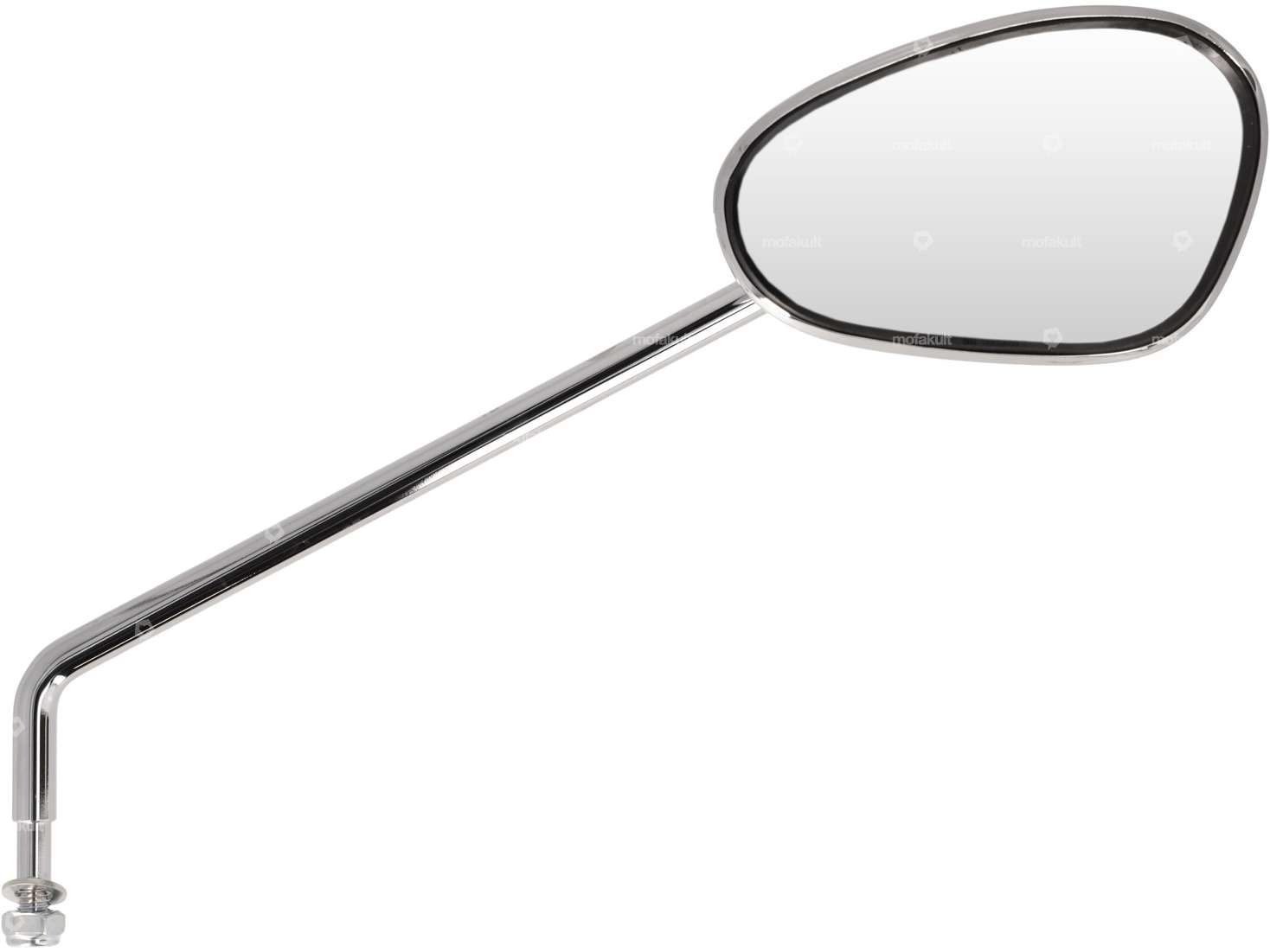 Bumm mirror oval right angled chrome Carousel Image 1