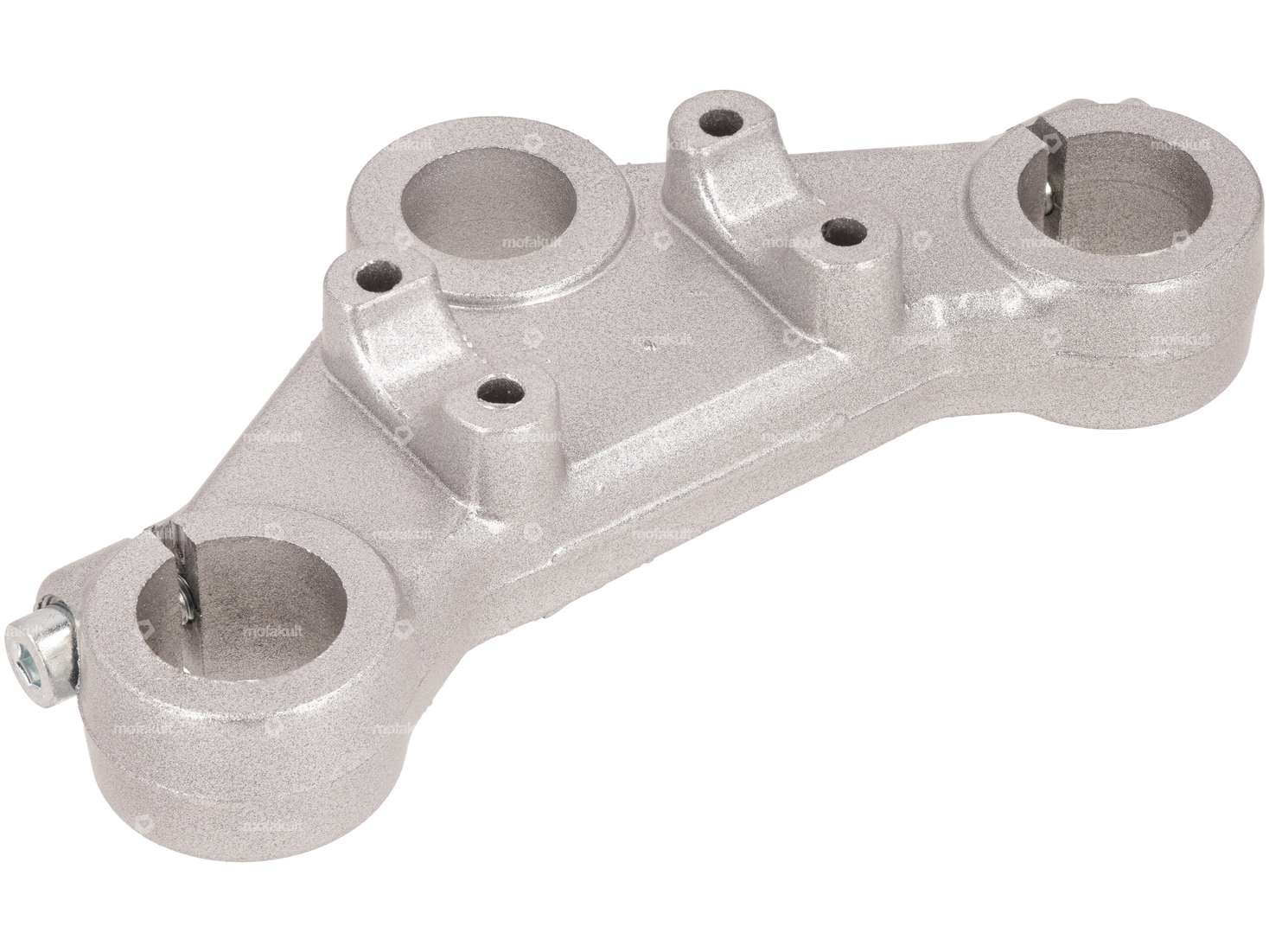 EBR upper triple tree aluminum (Ø 28 mm spars) silver Carousel Image 1